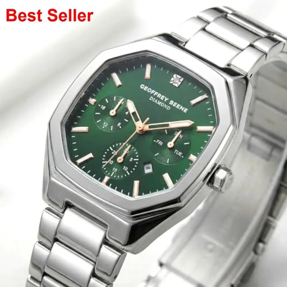 Metal Dress Watch Quartz Movement Water-Resistant Silver